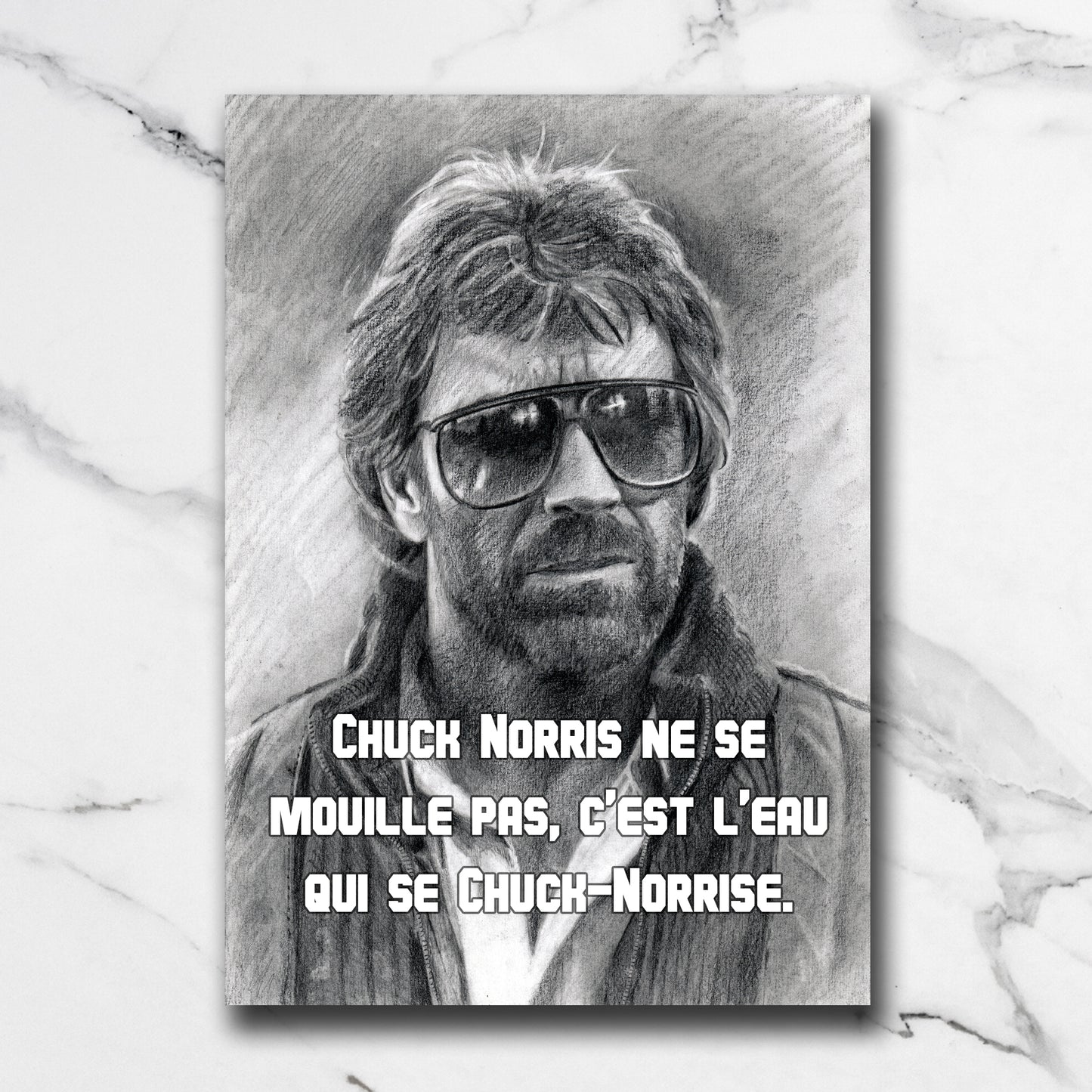 Print Chuck Norris – "L’eau se Chuck-Norrise"