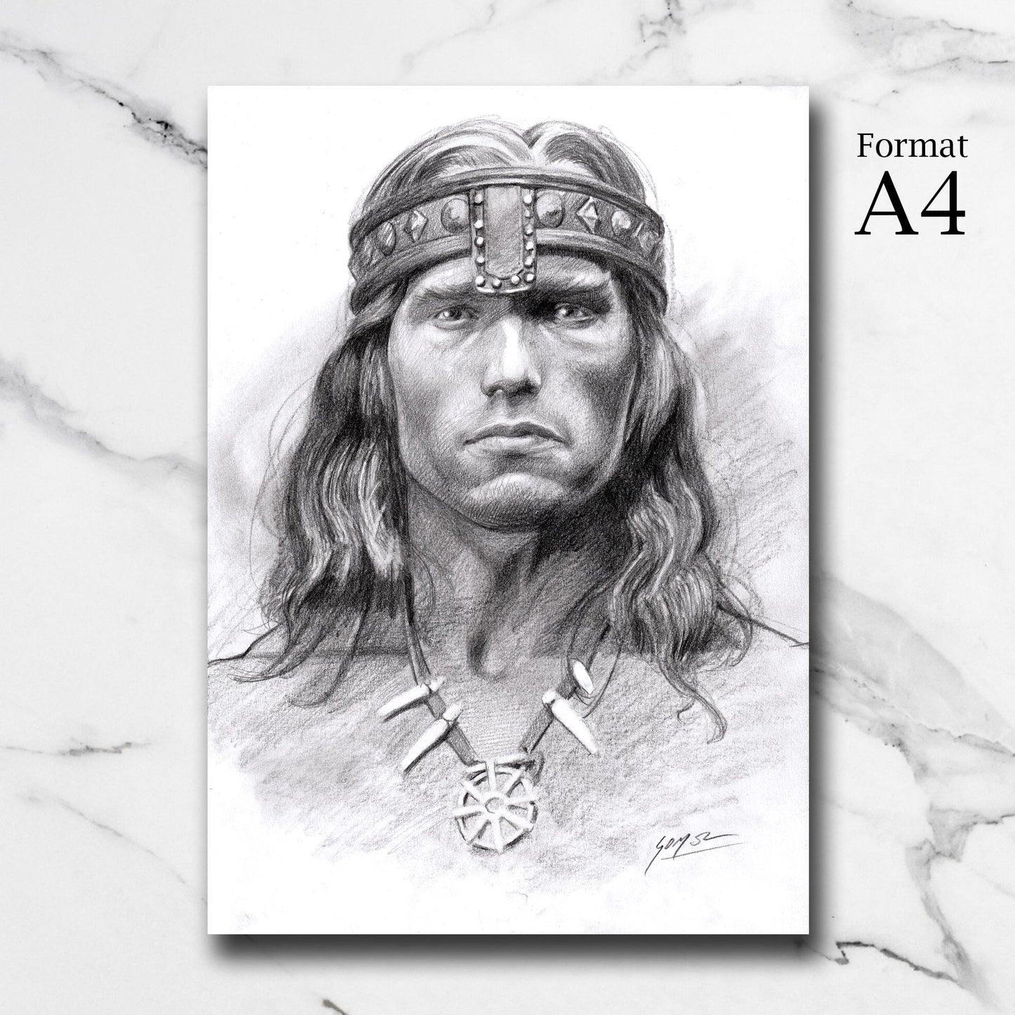 Dessin original - Conan le barbare