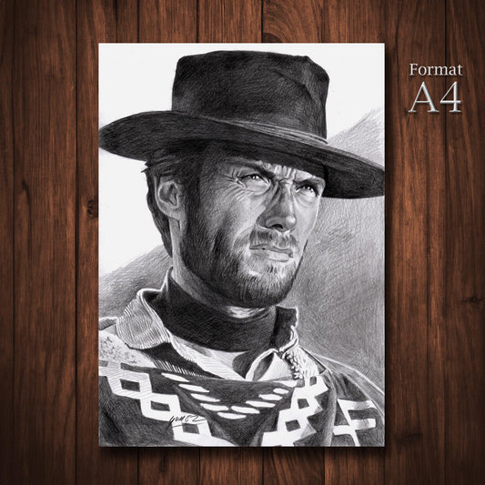 Dessin original - Clint Eastwood