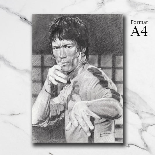 Dessin original - Bruce Lee (Le Jeu de la mort)