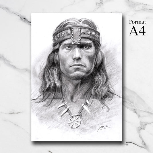 Dessin original - Conan le barbare