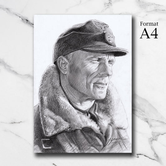 Dessin Original – Major Erwin König (Stalingrad)
