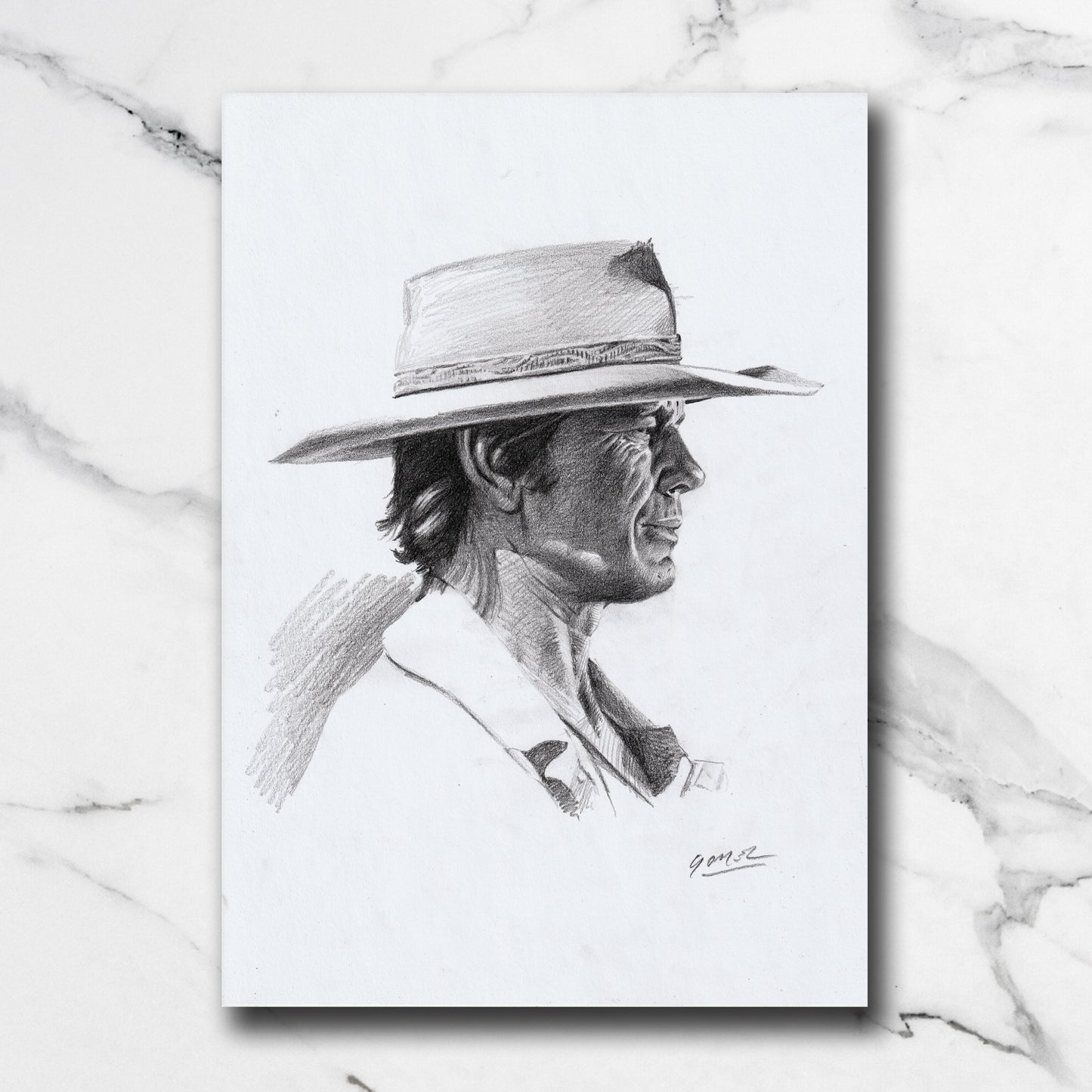 Dessin unique - Charles Bronson (Il était une fois dans l'Ouest)