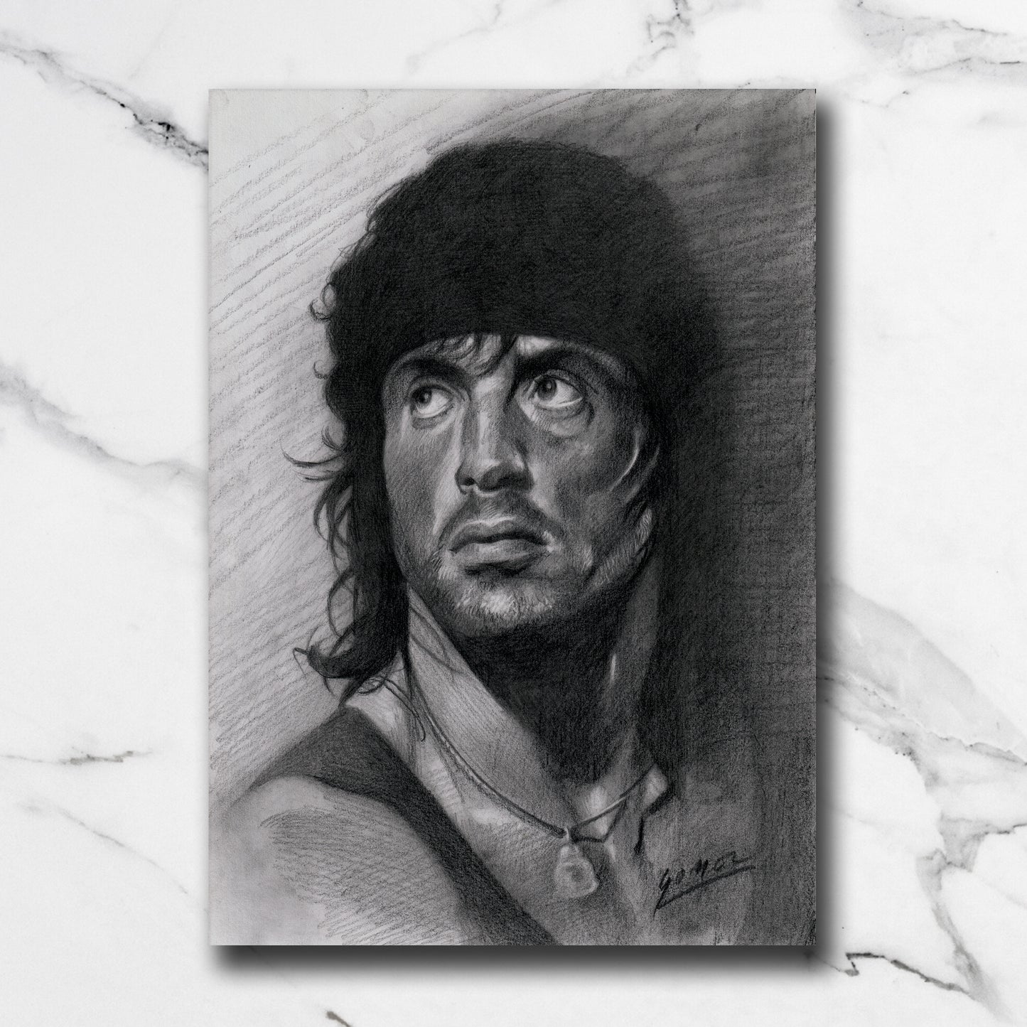 Dessin unique - Rambo III
