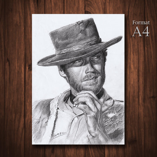 Dessin original – Clint Eastwood