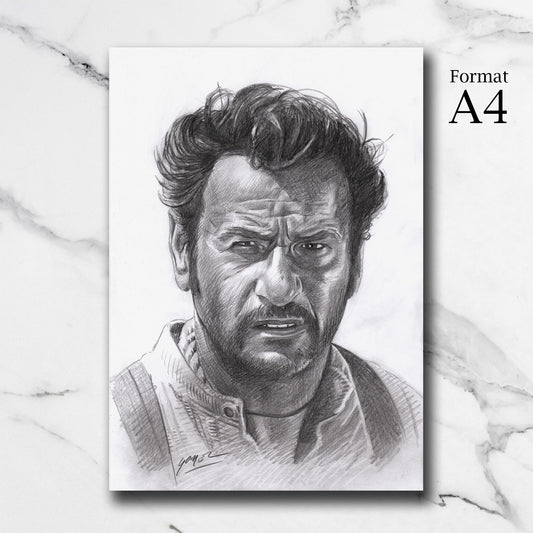 Dessin original - Eli Wallach (Le Bon, la Brute et le Truand)