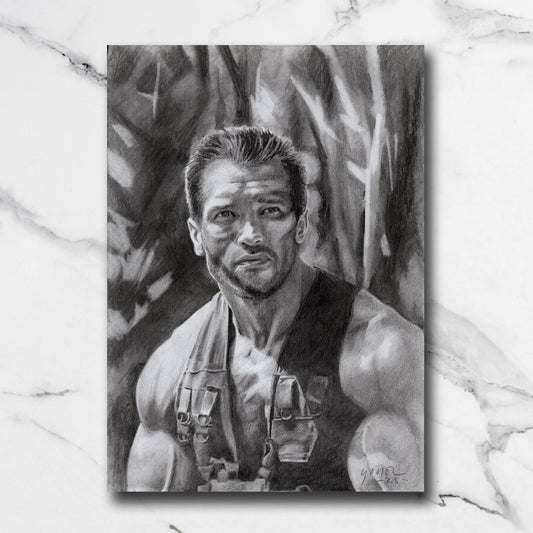 Dessin original - Arnold Schwarzenegger ( Predator )